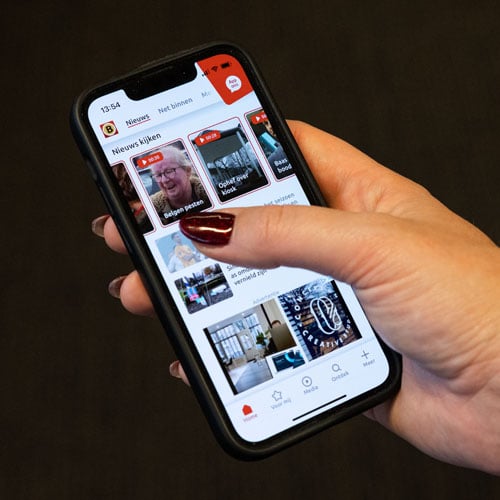 Aan het werk: de app van Omroep Brabant op je mobiel met het laatste nieuws
